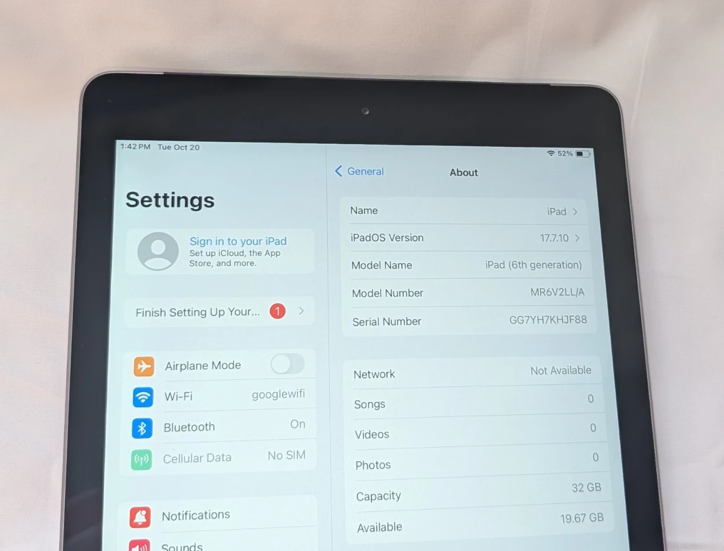 Nice APPLE iPad 6 32GB WIFI PLUS 4G CELLULAR UNLOCKED - photo 4