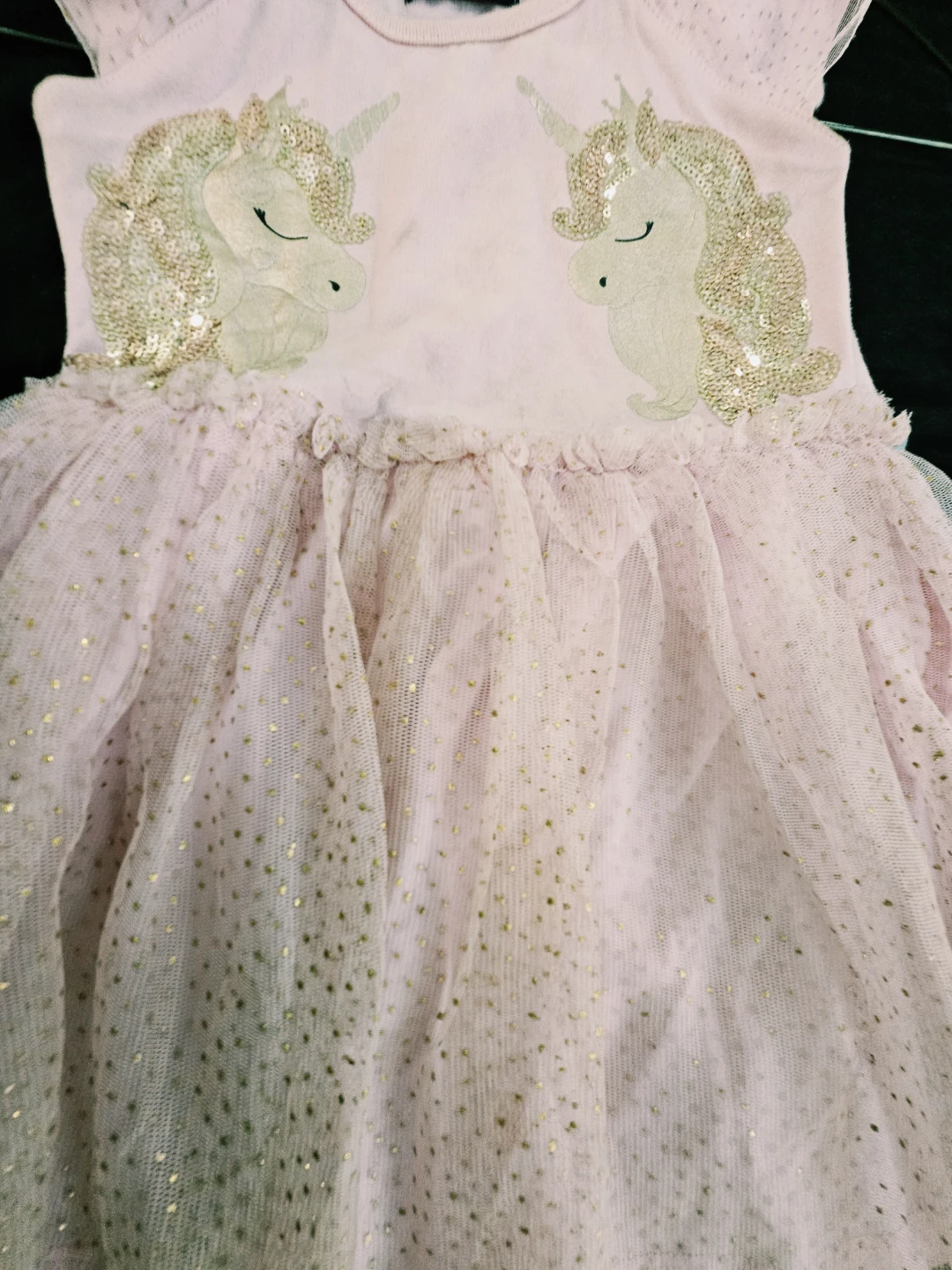 Pink Unicorn Dress Size 2-3 - photo 3
