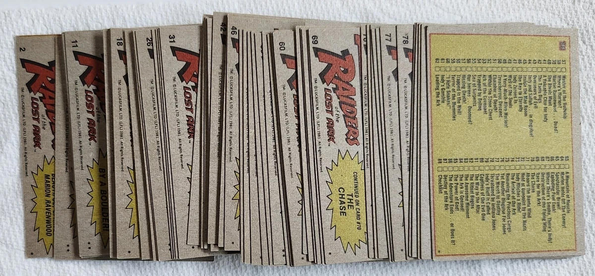 Indiana Jones rookie card 1981 Raiders of the Lost Ark - photo 3