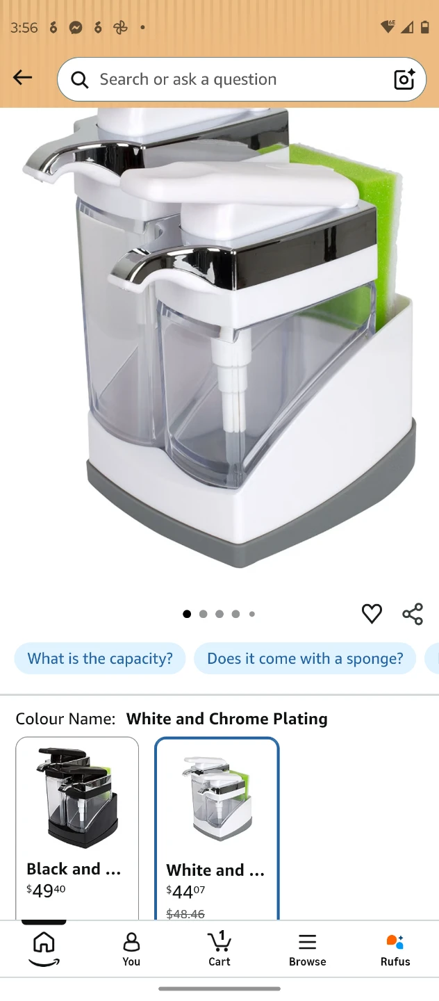 Kitchen sink soap dispenser