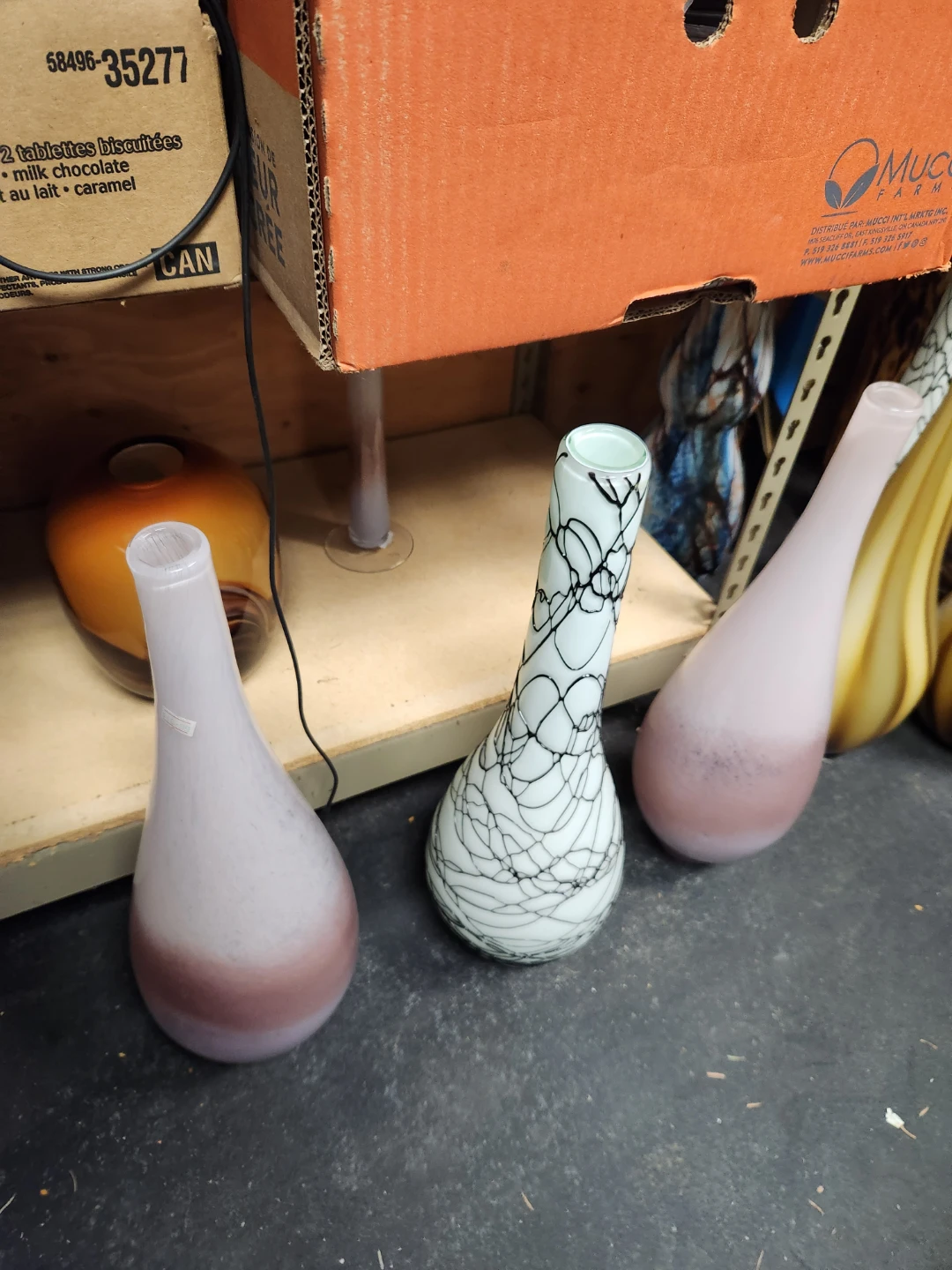 Assorted Hand-Blown Art Glass Vases - photo 3