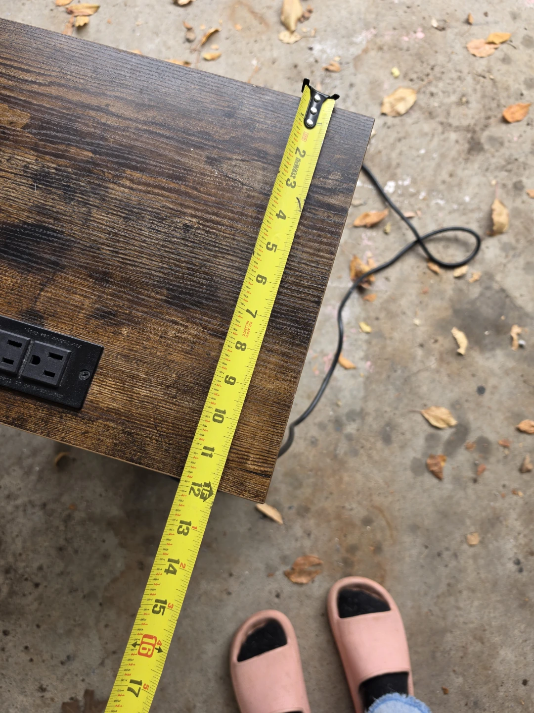 Industrial Style Nightstand with Charging Station - photo 4