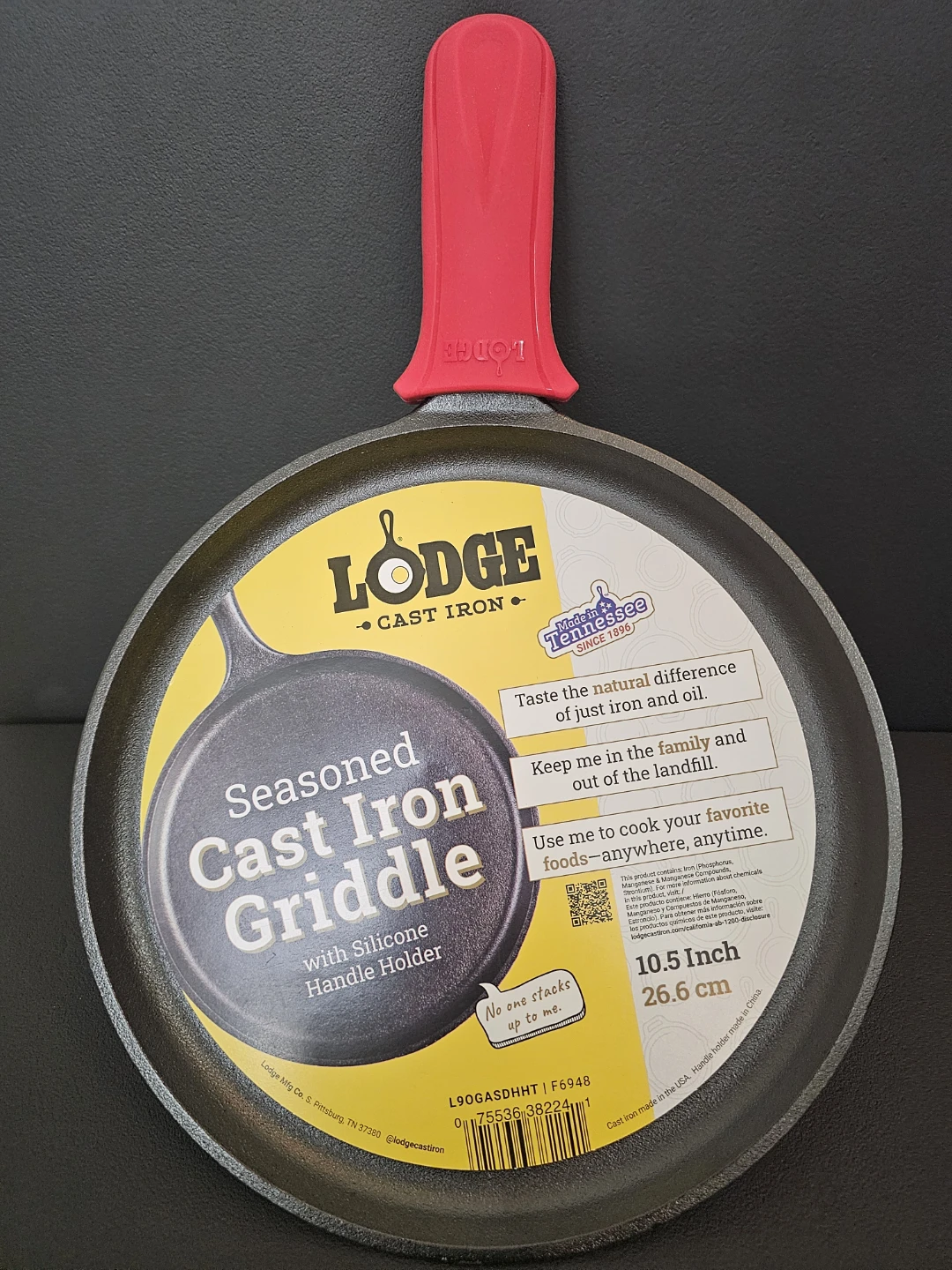 Lodge Seasoned Cast Iron Griddle 10.5 Inch