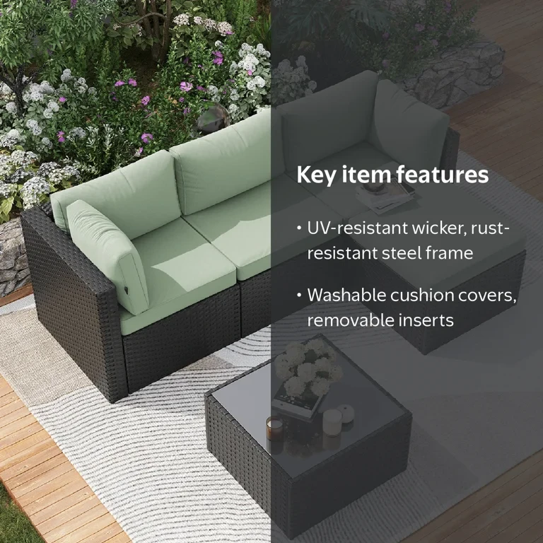 NEW In 2 box Patio Sofa Set with Table - photo 2