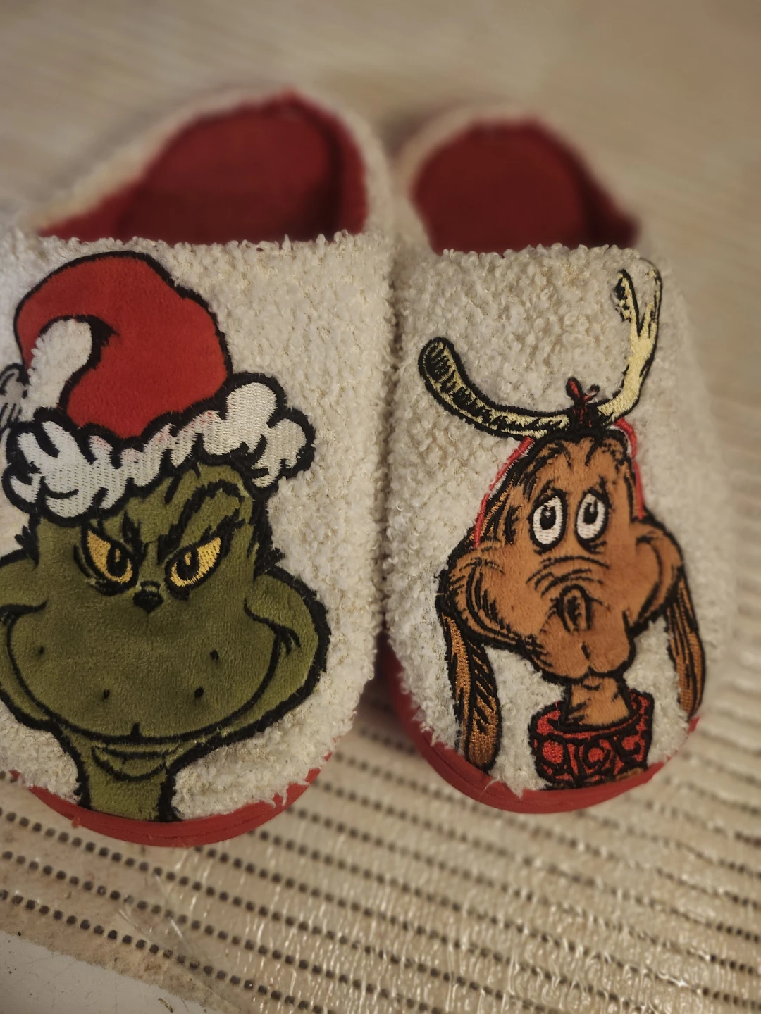 Grinch Christmas Slippers Size 40-41