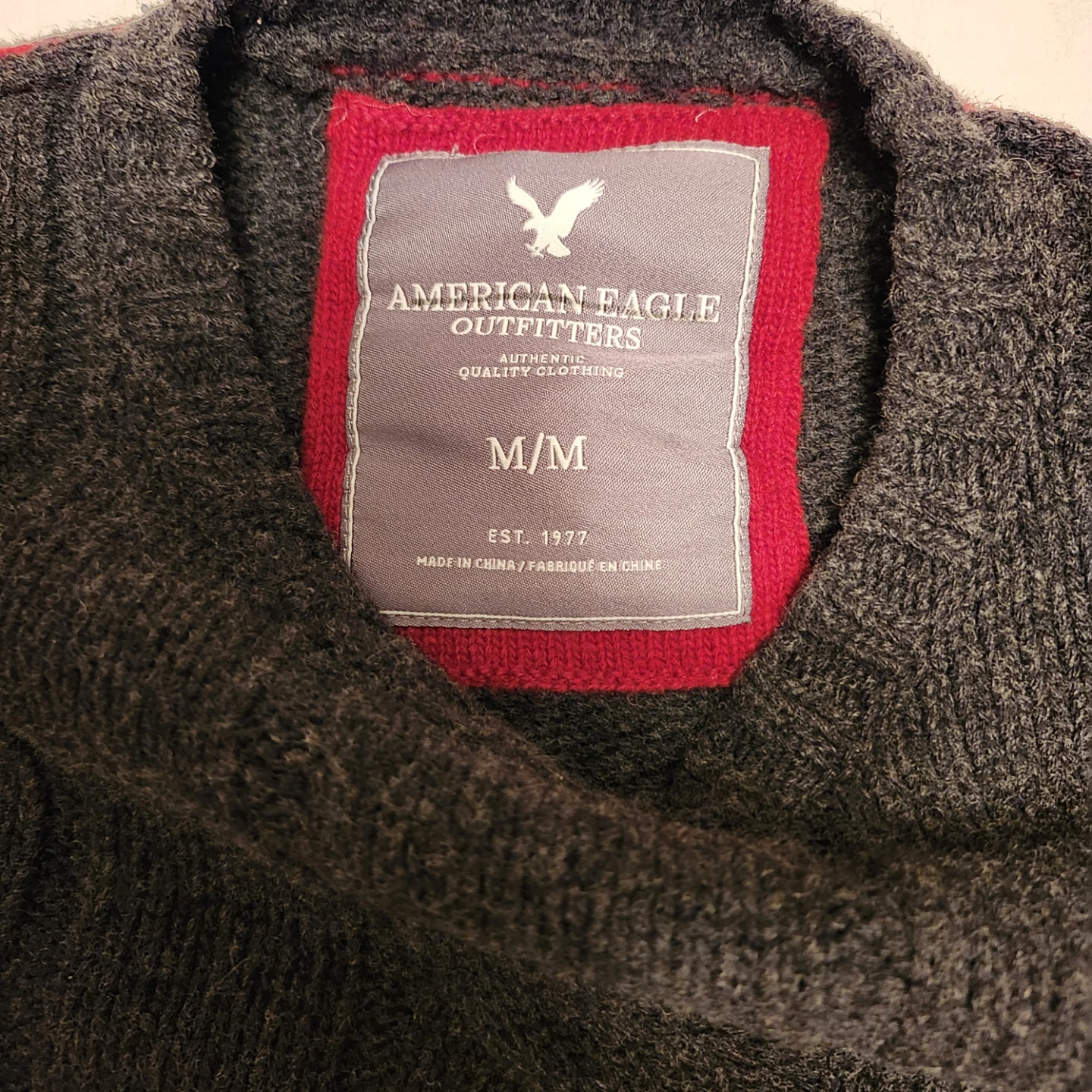 American Eagle Outfitters Grey Cable Knit Sweater - photo 2