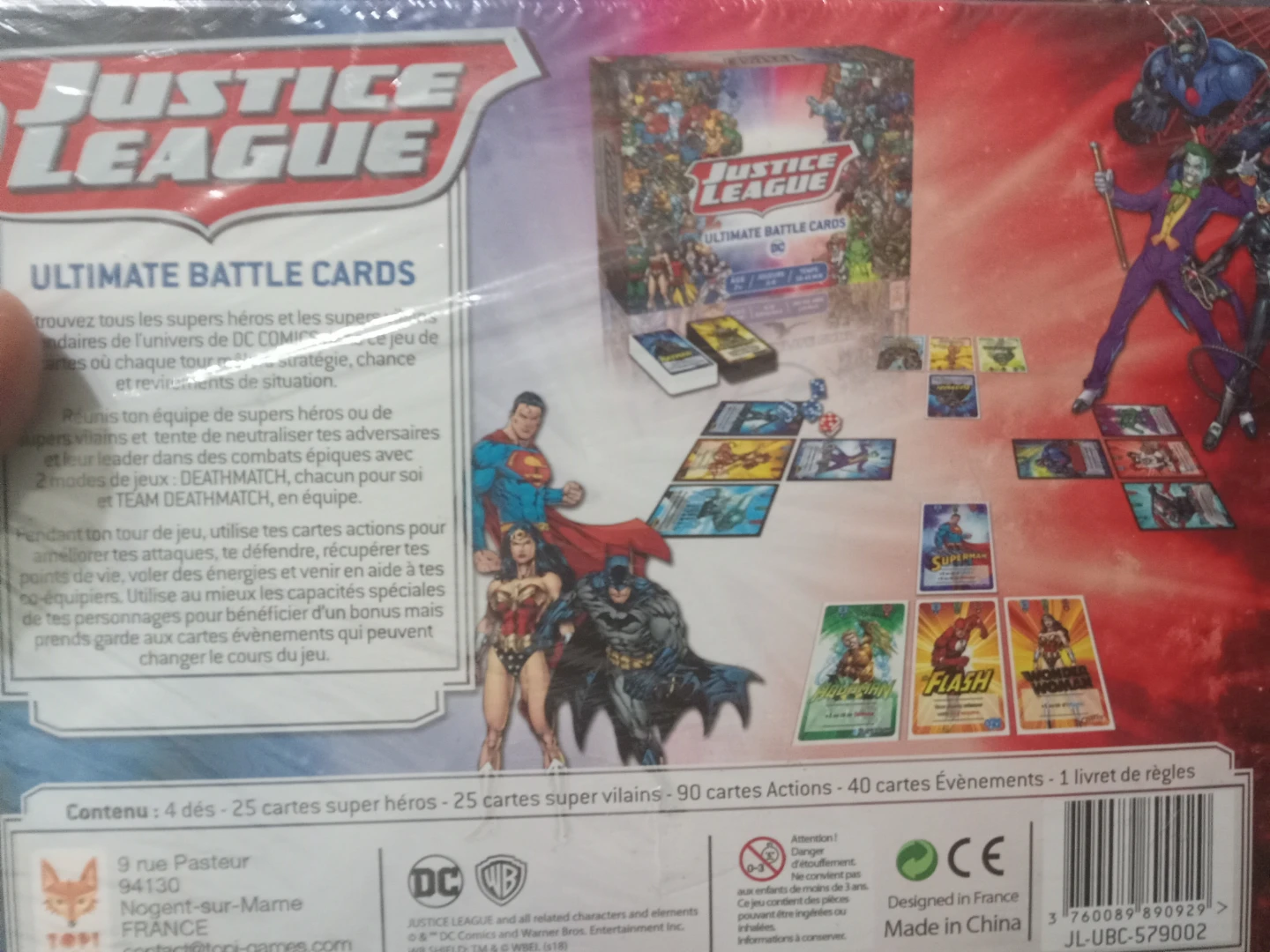 Brand New: Justice League Ultimate Battle Cards Board Game - photo 2