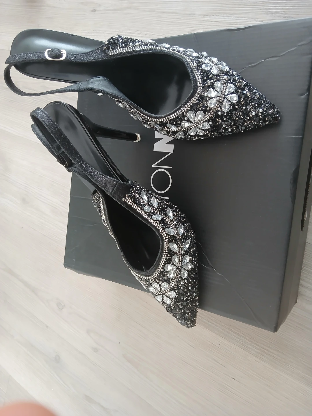 Fashion Nova Rhinestone Heels and Clutch Set - photo 3