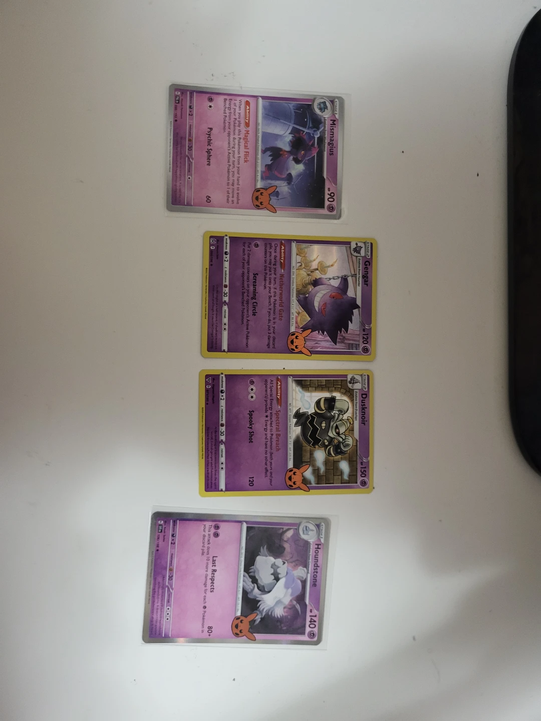 Set of 4 Pokemon Halloween Cards