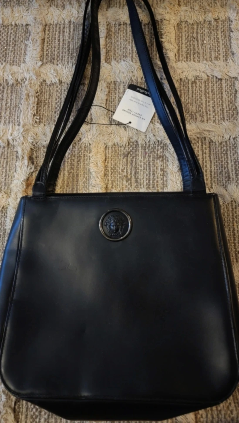 Vintage Gianni Versace classic black handbag