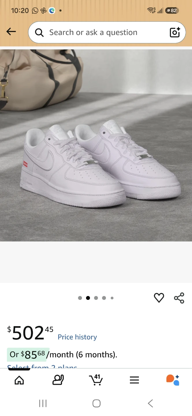 Nike x Supreme Air Force 1 Low  size 5.5 - photo 3