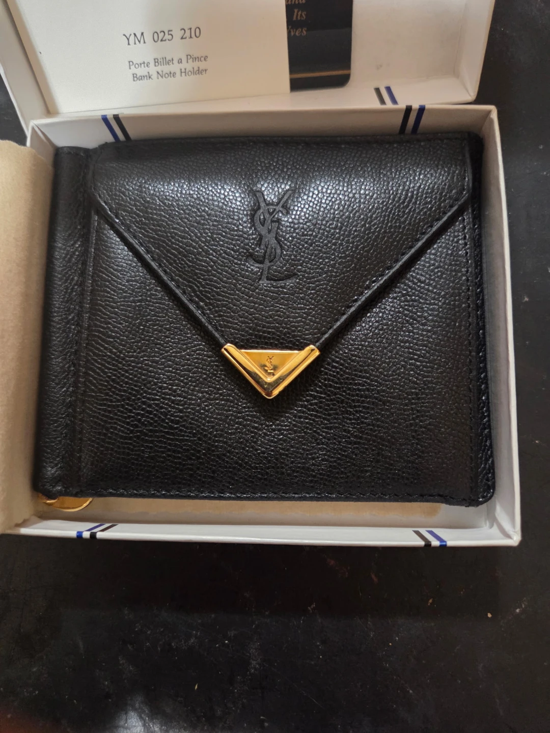 BNIB vintage Yves Saint Laurent Bank Note Holder - photo 4