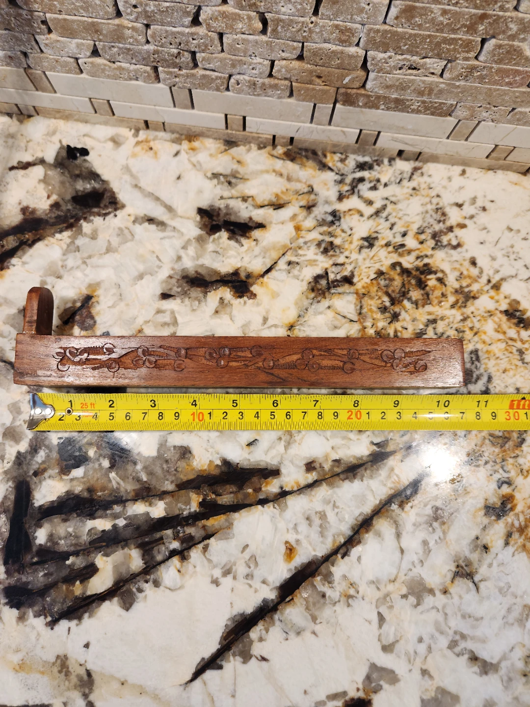Carved Wooden Incense Burner Box - photo 3
