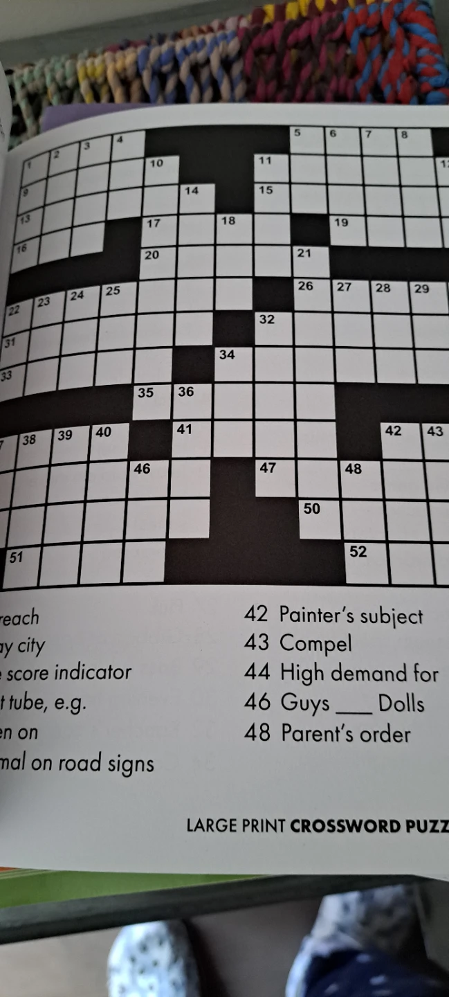 2 LARGE PRINT Crossword Books - photo 5