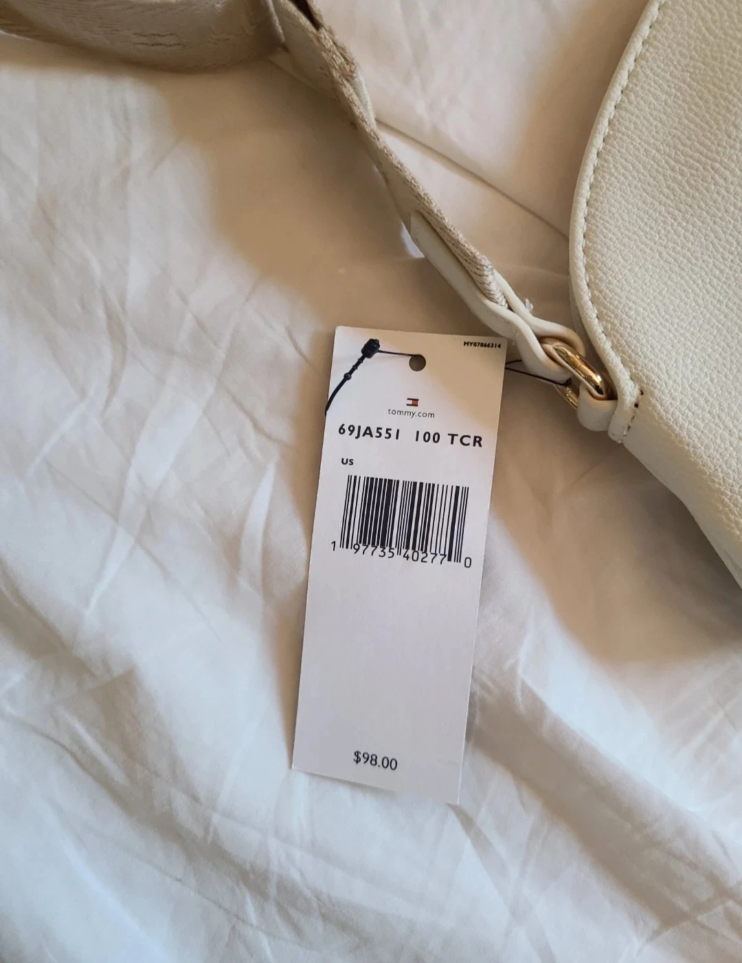 NWT Tommy Hilfiger Small White Crossbody Bag - photo 2