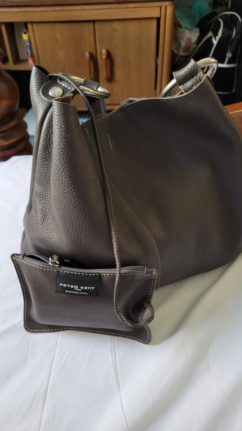 Peter Kent leather gray bag - photo 3
