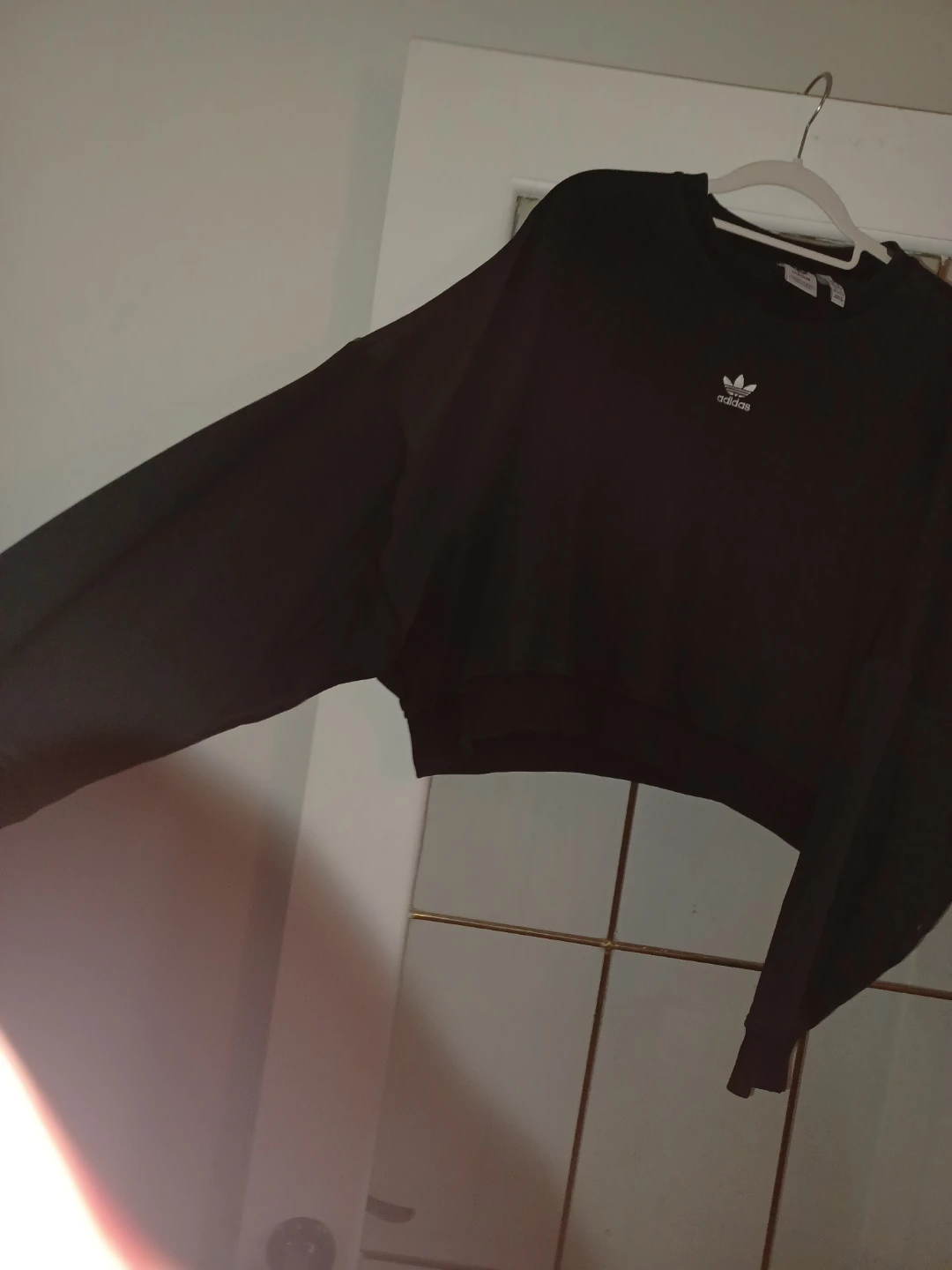 Adidas Originals Cropped Sweatshirt Black - photo 2