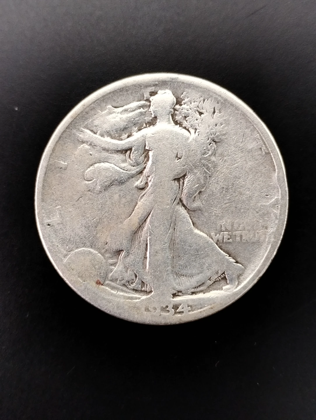 1934 Walking Liberty Half Dollar Coin - photo 2