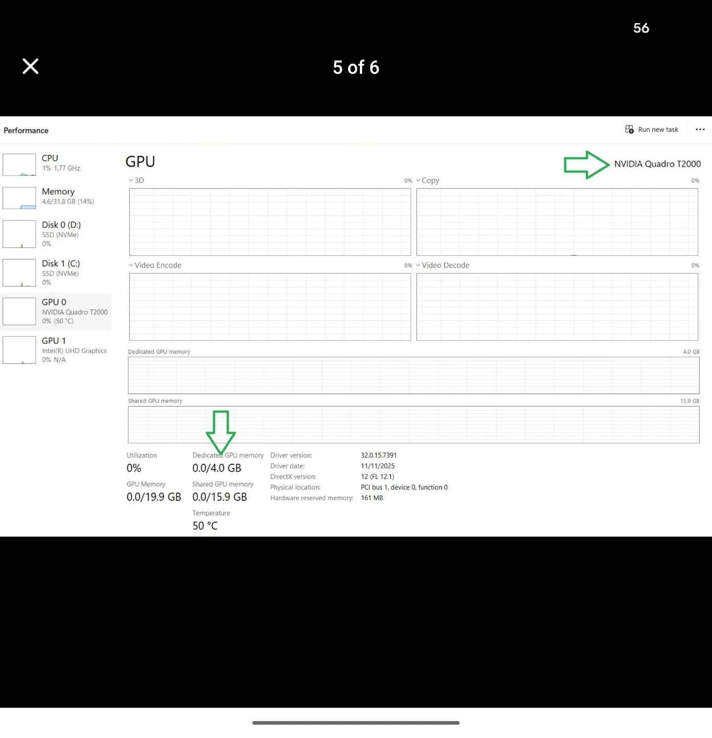 Nvidia 4GB GPU | Lenovo P15 | i7-10th | 32GB RAM | 512GB SSD - photo 5