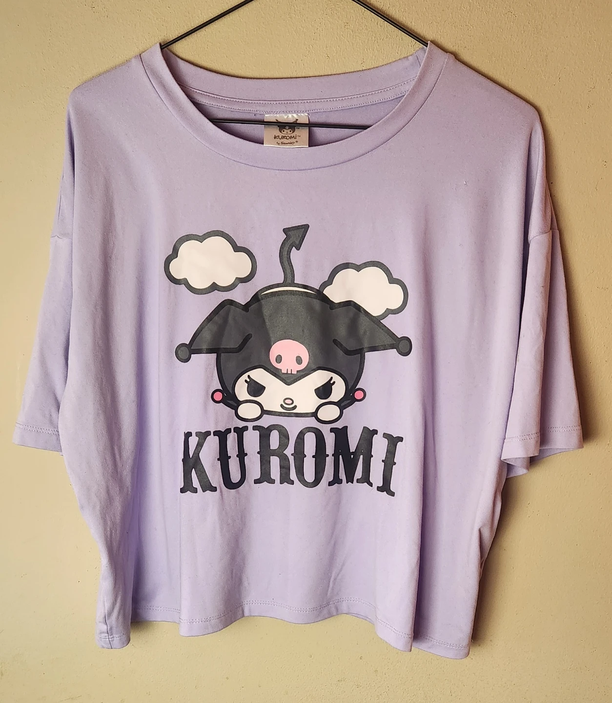 Kuromi Oversize Crop Top
