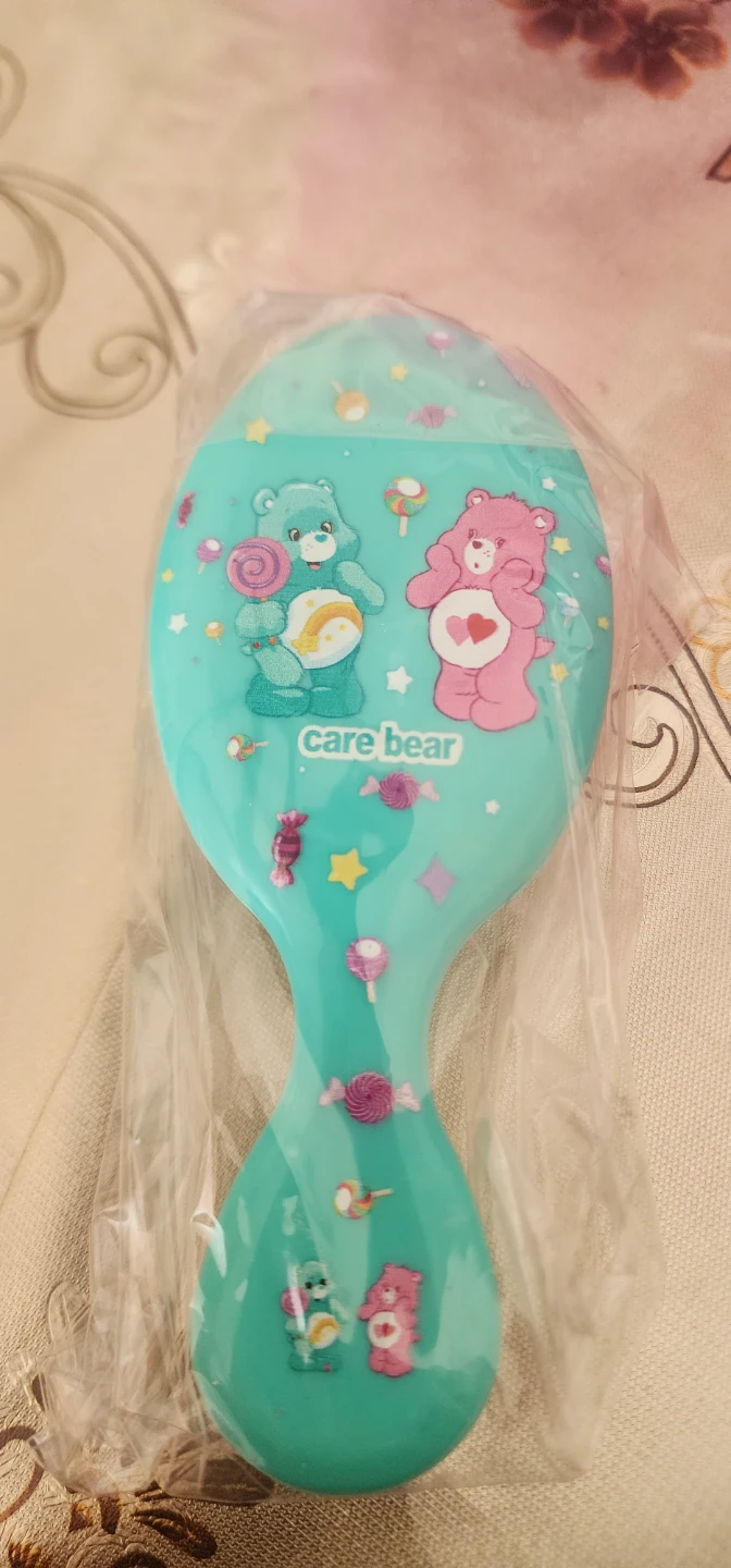 Care Bears teal hairbrush