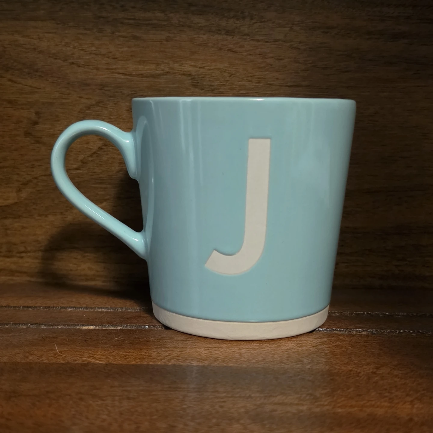 PC Stoneware Letter J Mug