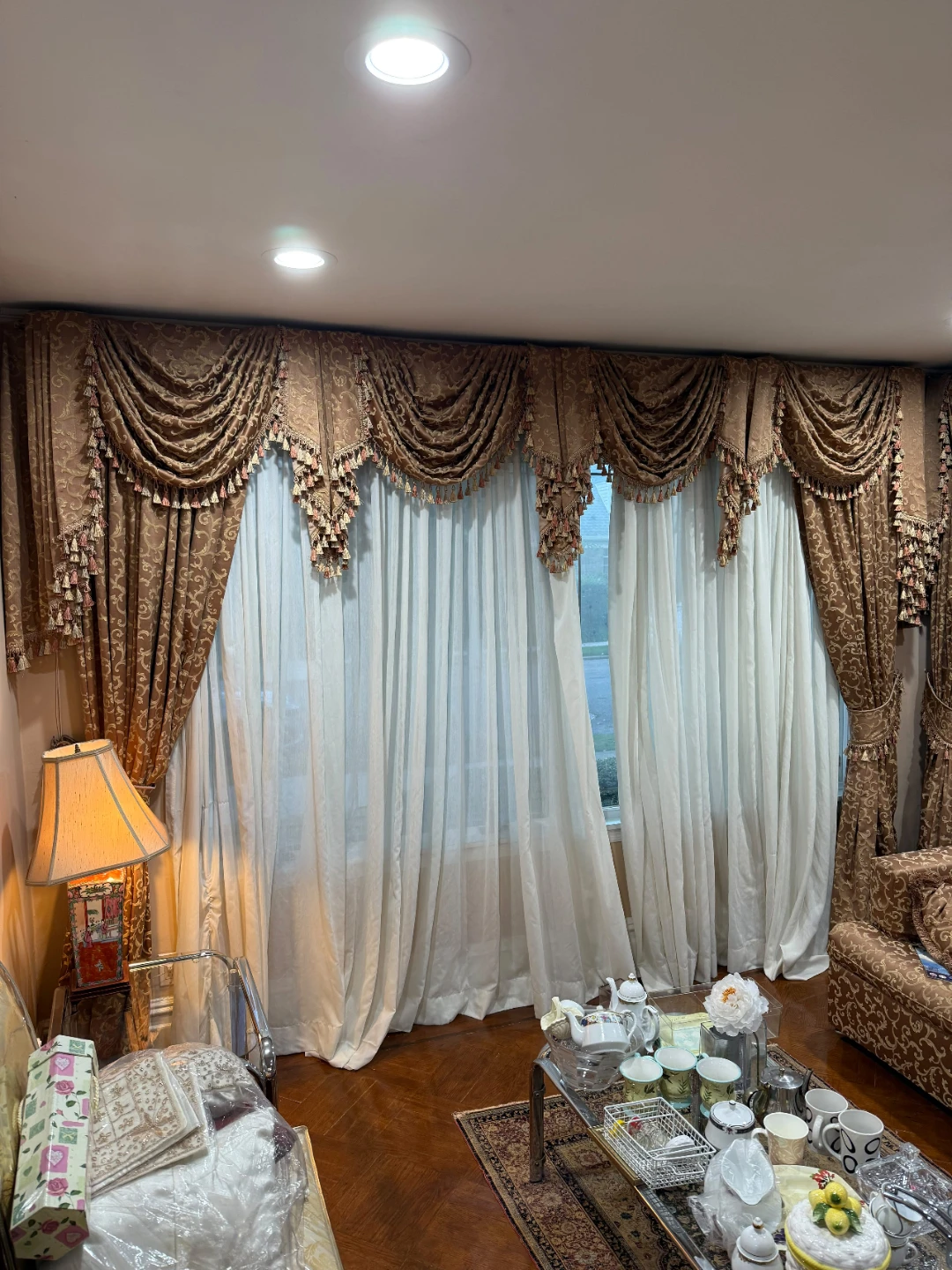 Custom Window Curtains and Valance