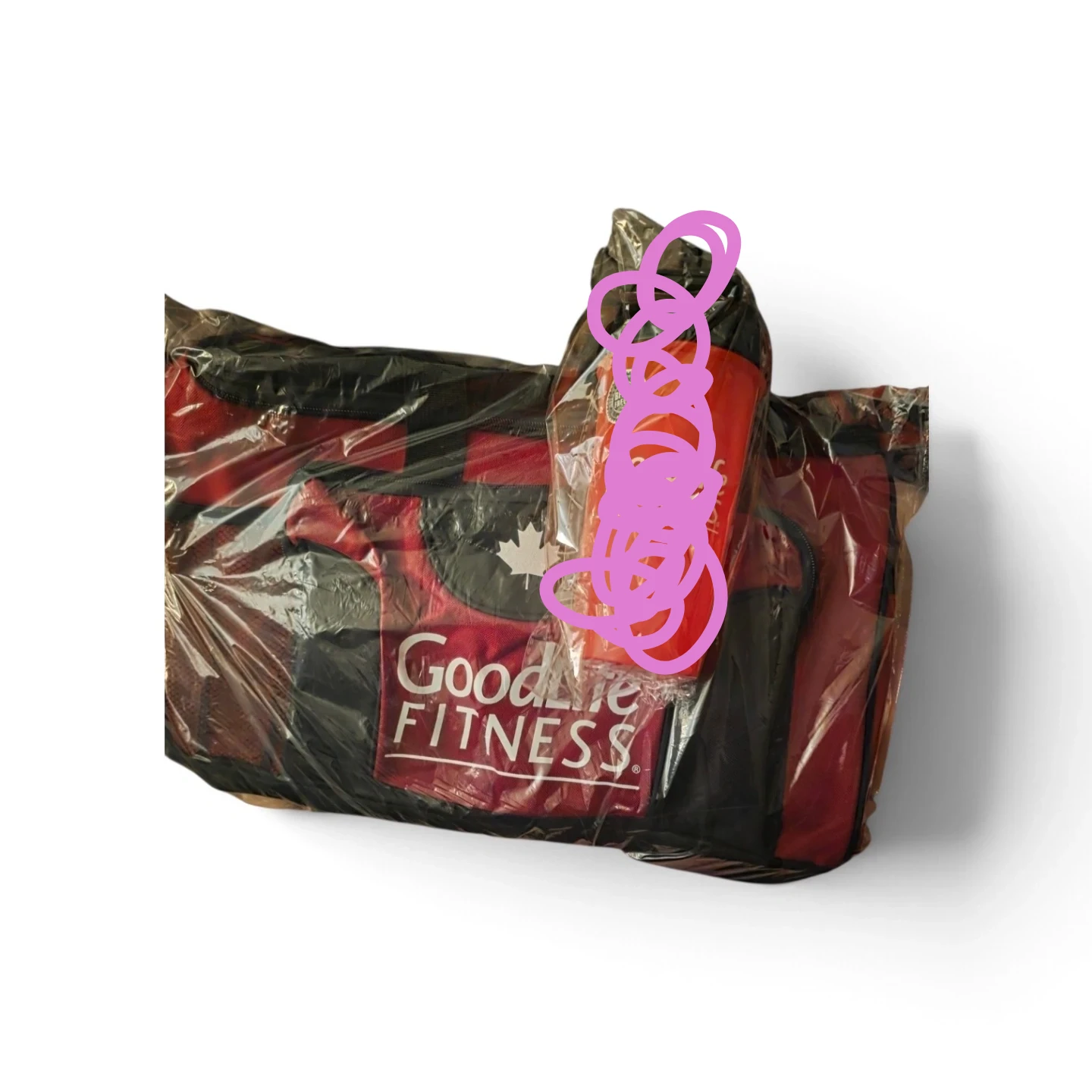 GoodLife Fitness duffel bag no tumbler