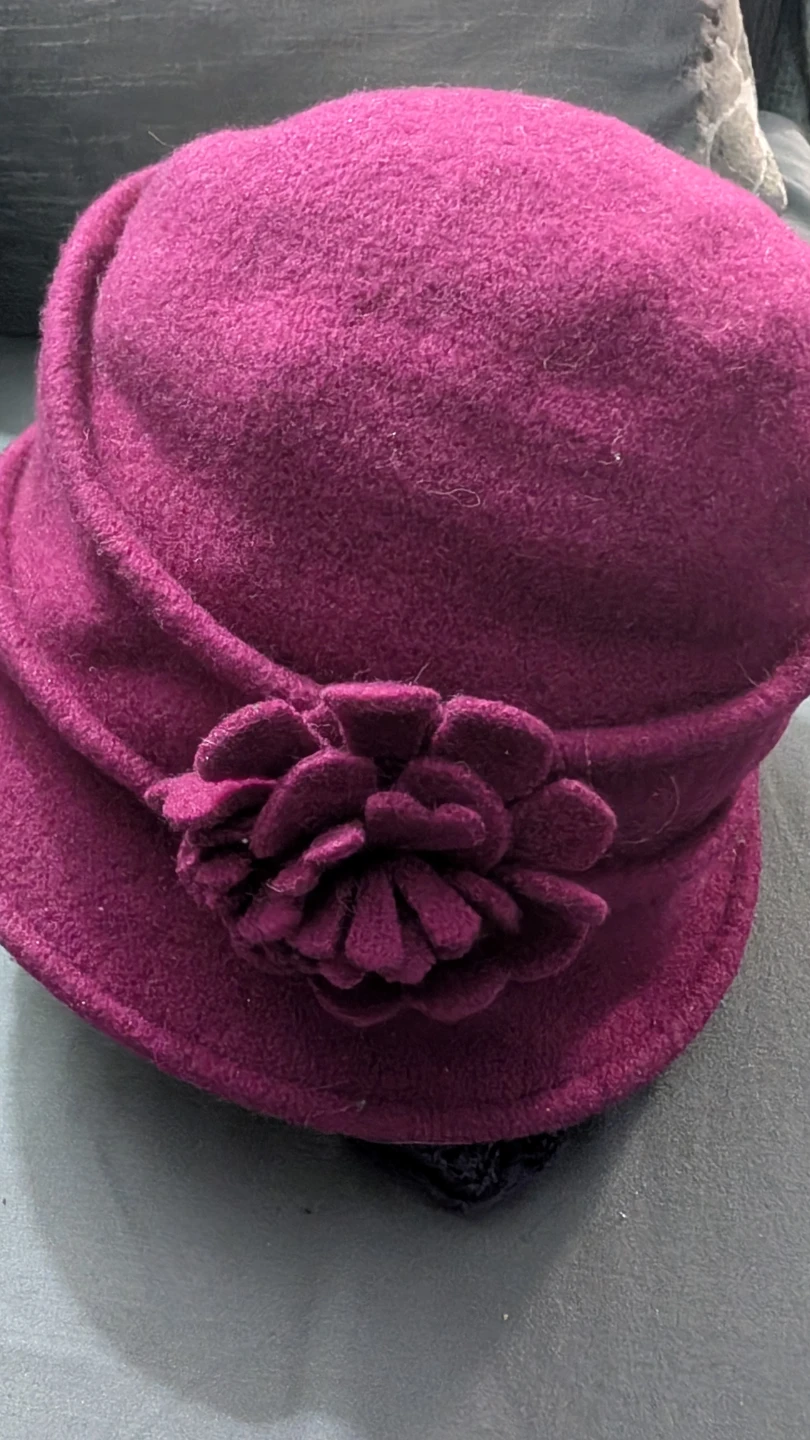 Magenta Parisean Felt Hat - photo 4