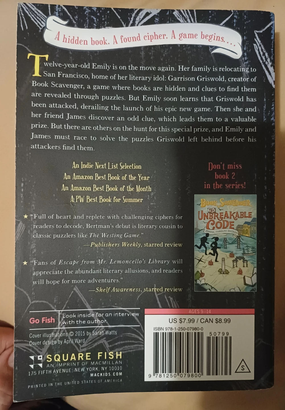 'Book Scavenger' by Jennifer Chambliss Bertman - photo 2