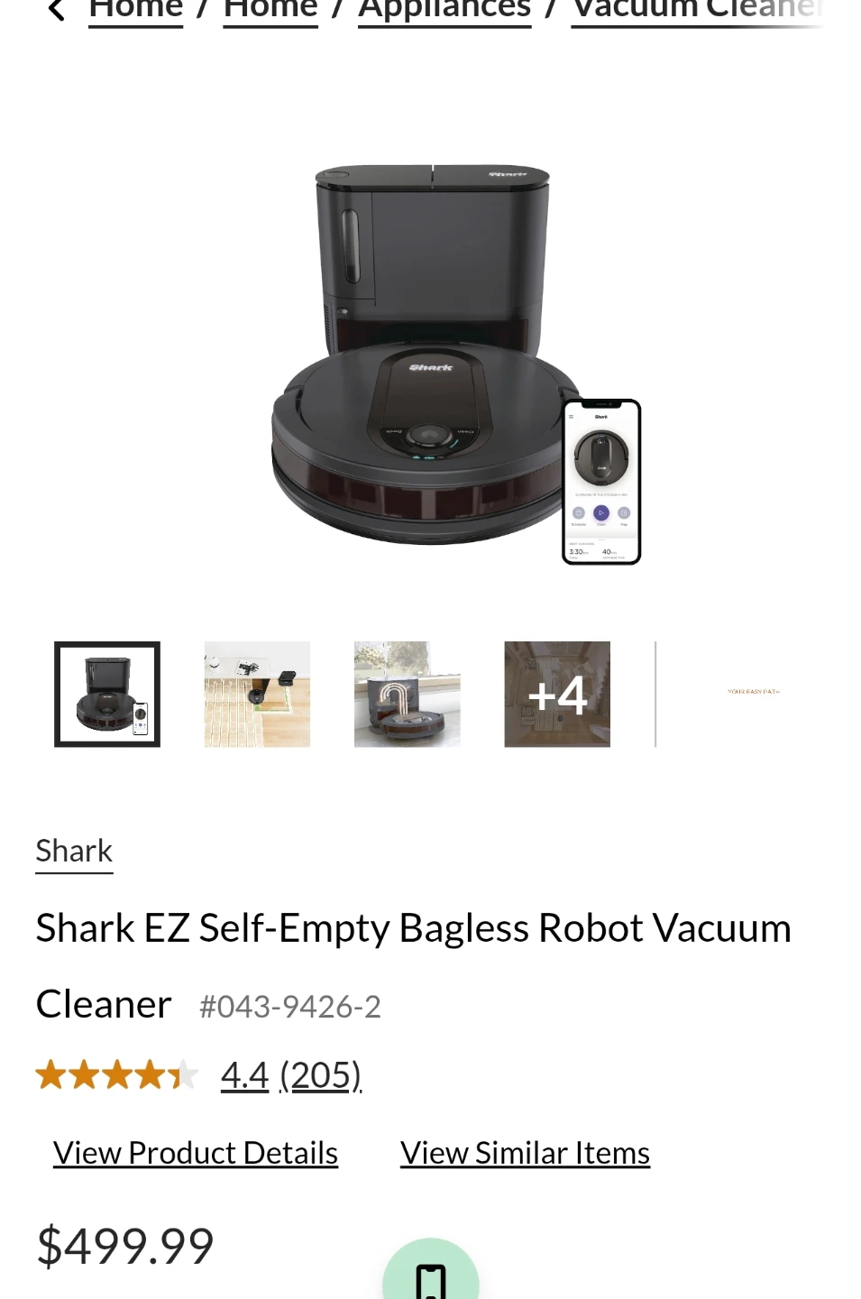 Shark EZ Self-Empty Bagless Robot Vacuum - photo 3