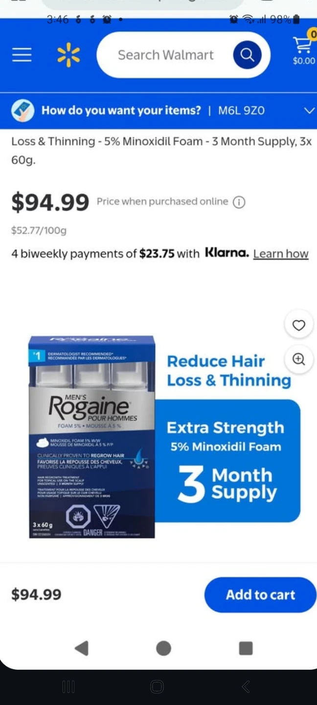 Men's Rogaine 5% Minoxidil Foam 3-Month Supply - photo 4