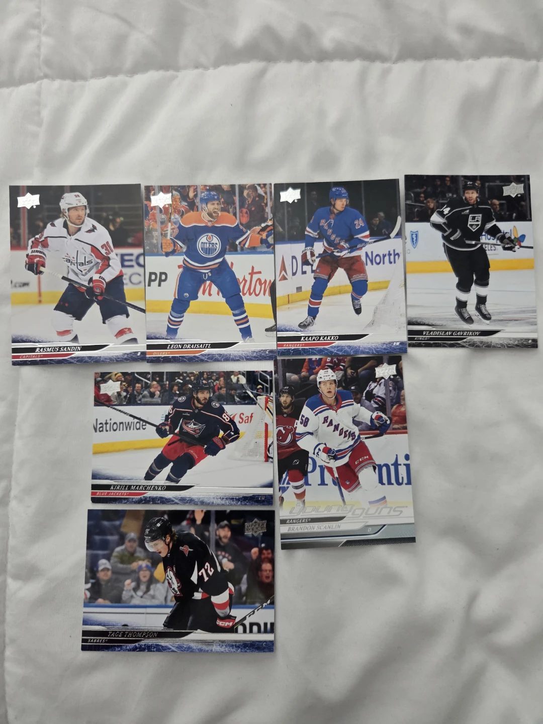 Set of 6 NHL 2024-25 Upper Deck Hockey Cards all for $5