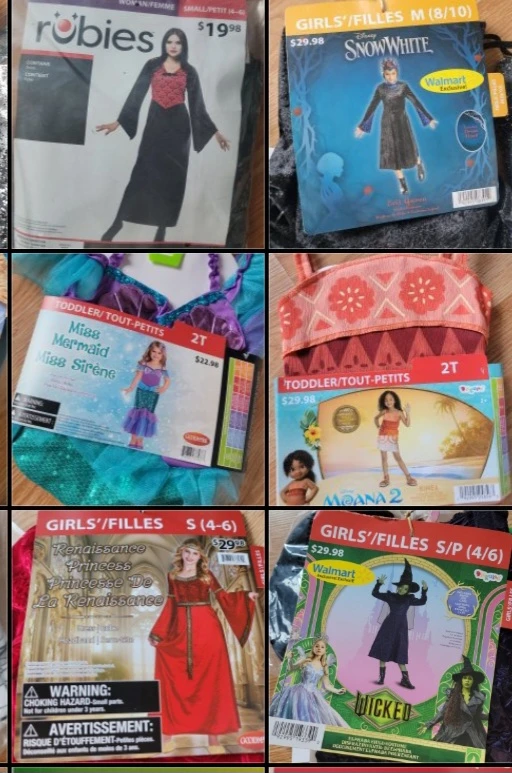 Assorted Kids Halloween Costumes
