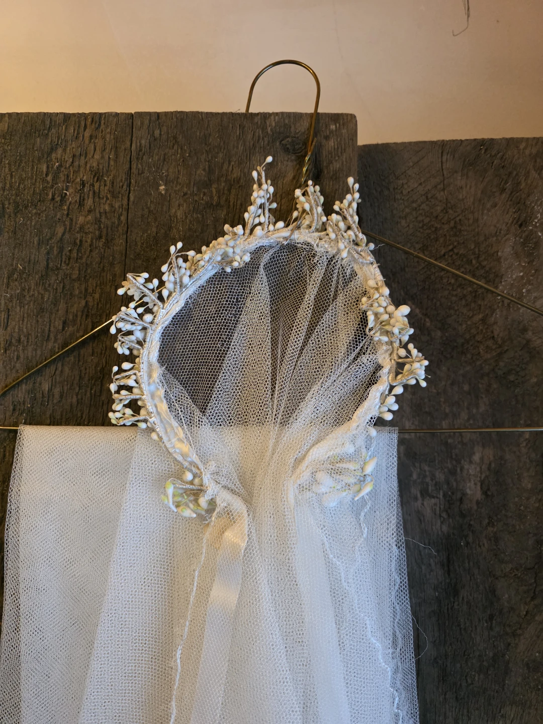 Vintage Wedding Dress with Veil 1949 - photo 3