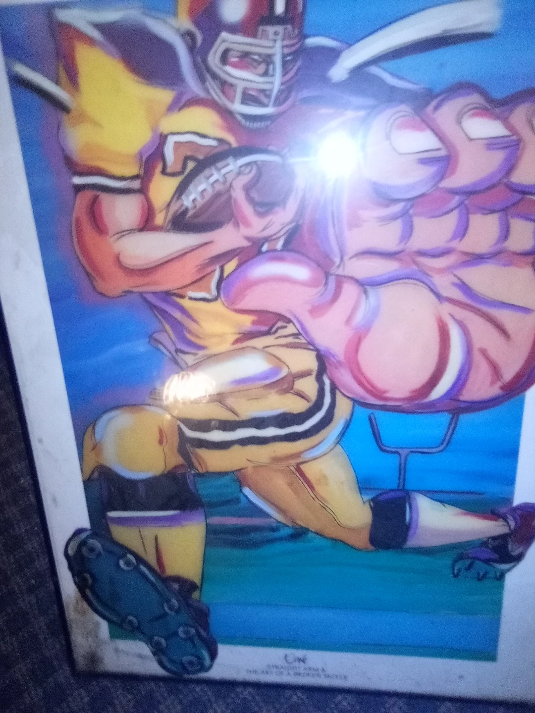 Framed Football Art Print - photo 2