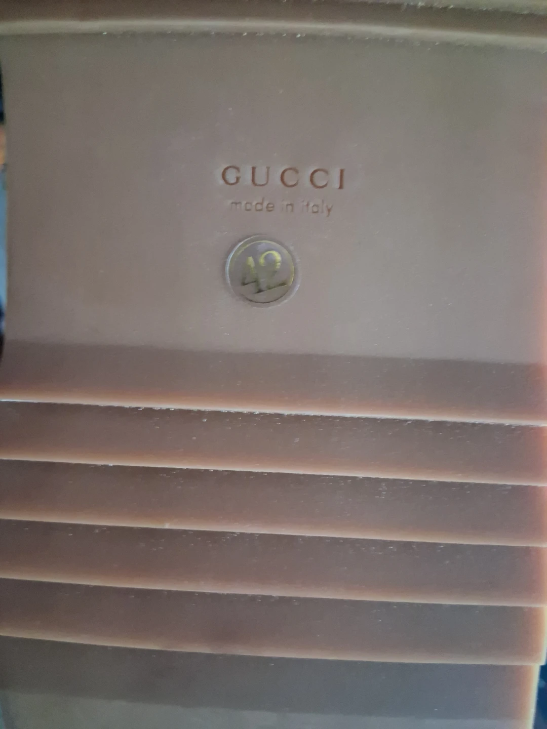 Gucci GG Denim Platform Slides Size 42 - photo 2