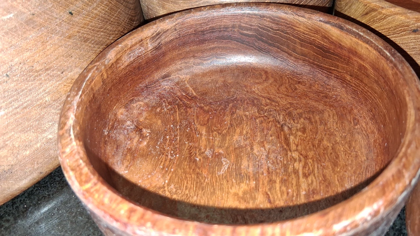 Vintage teak salad bowl set - photo 5