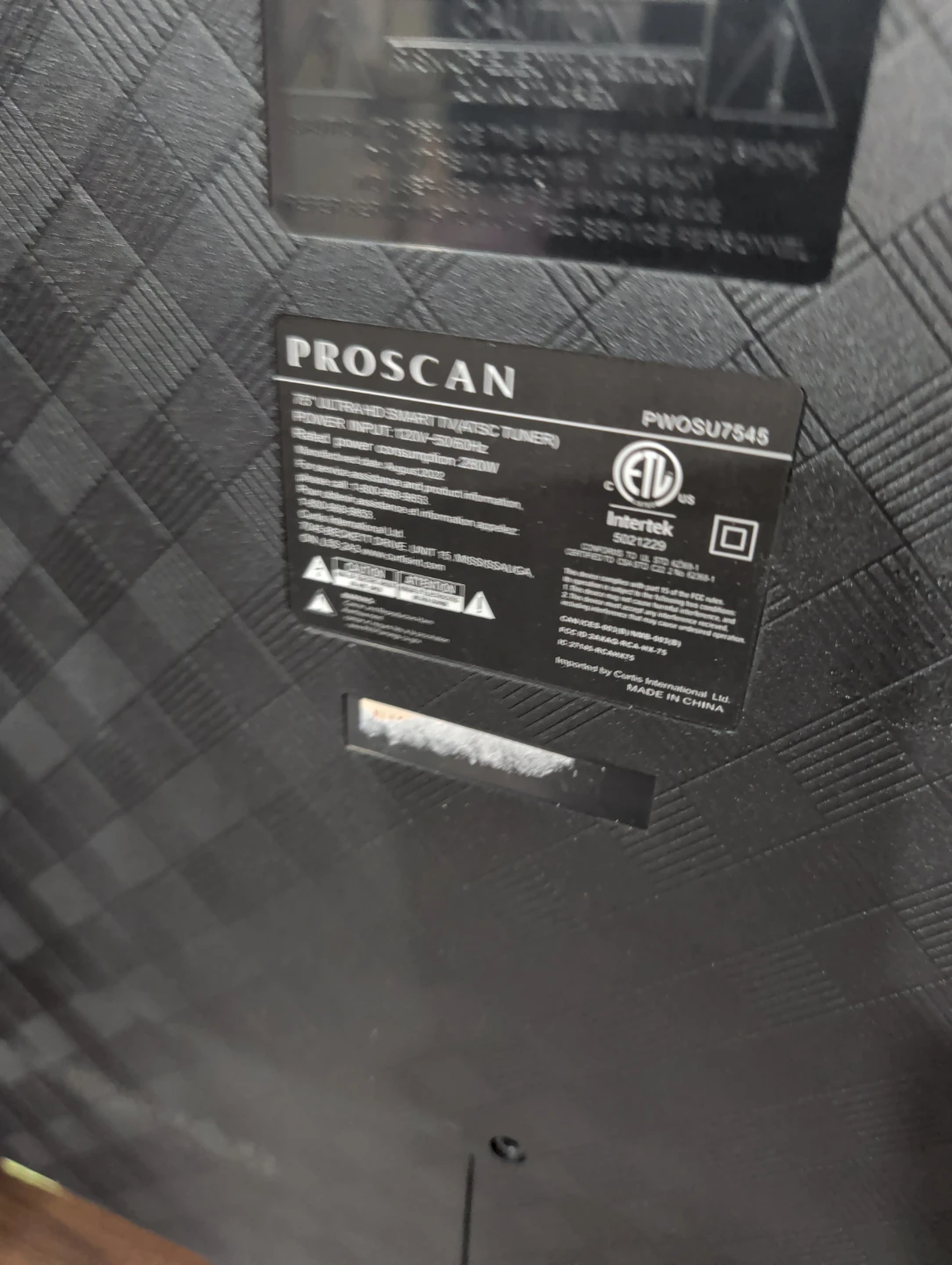 Proscan 75 Inch Ultra HD Smart TV