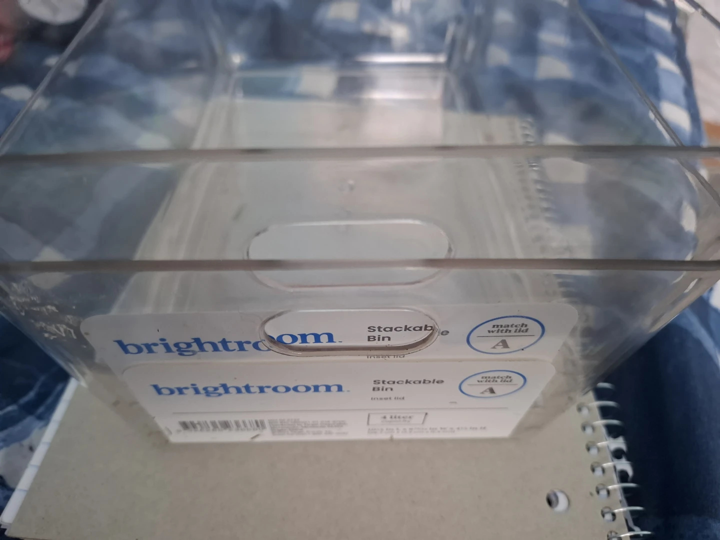 Brightroom Clear Stackable Storage Bin - photo 2