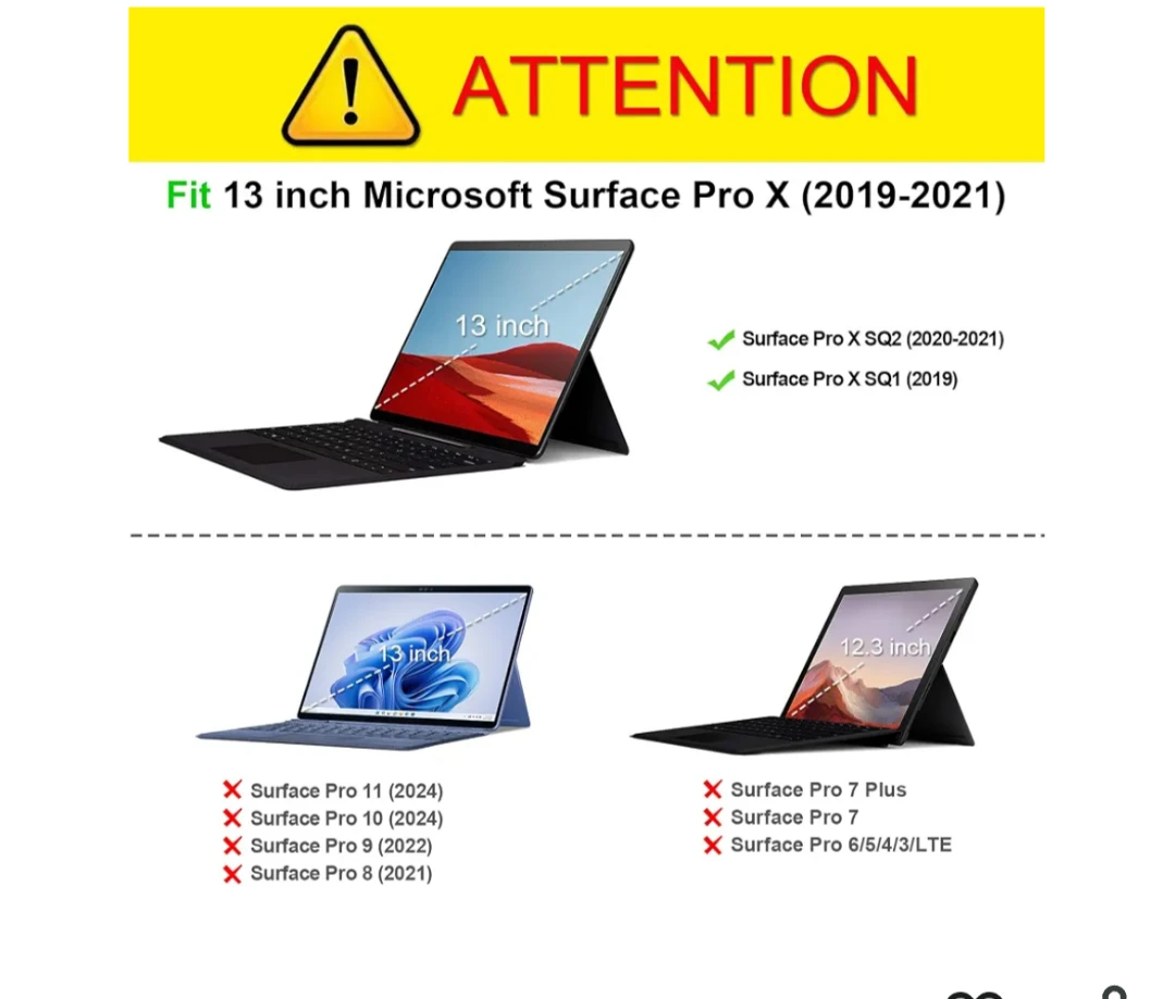 Fintie Case for Microsoft Surface Pro X - photo 2