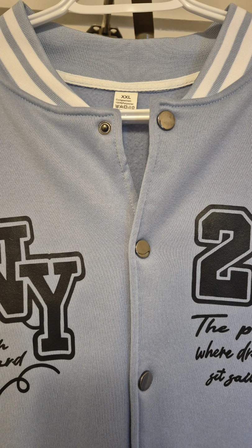 Light Blue NY Varsity Jacket - photo 2
