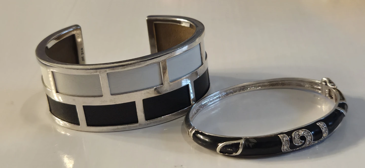 Set of 2 Sterling Silver Bracelets - photo 5