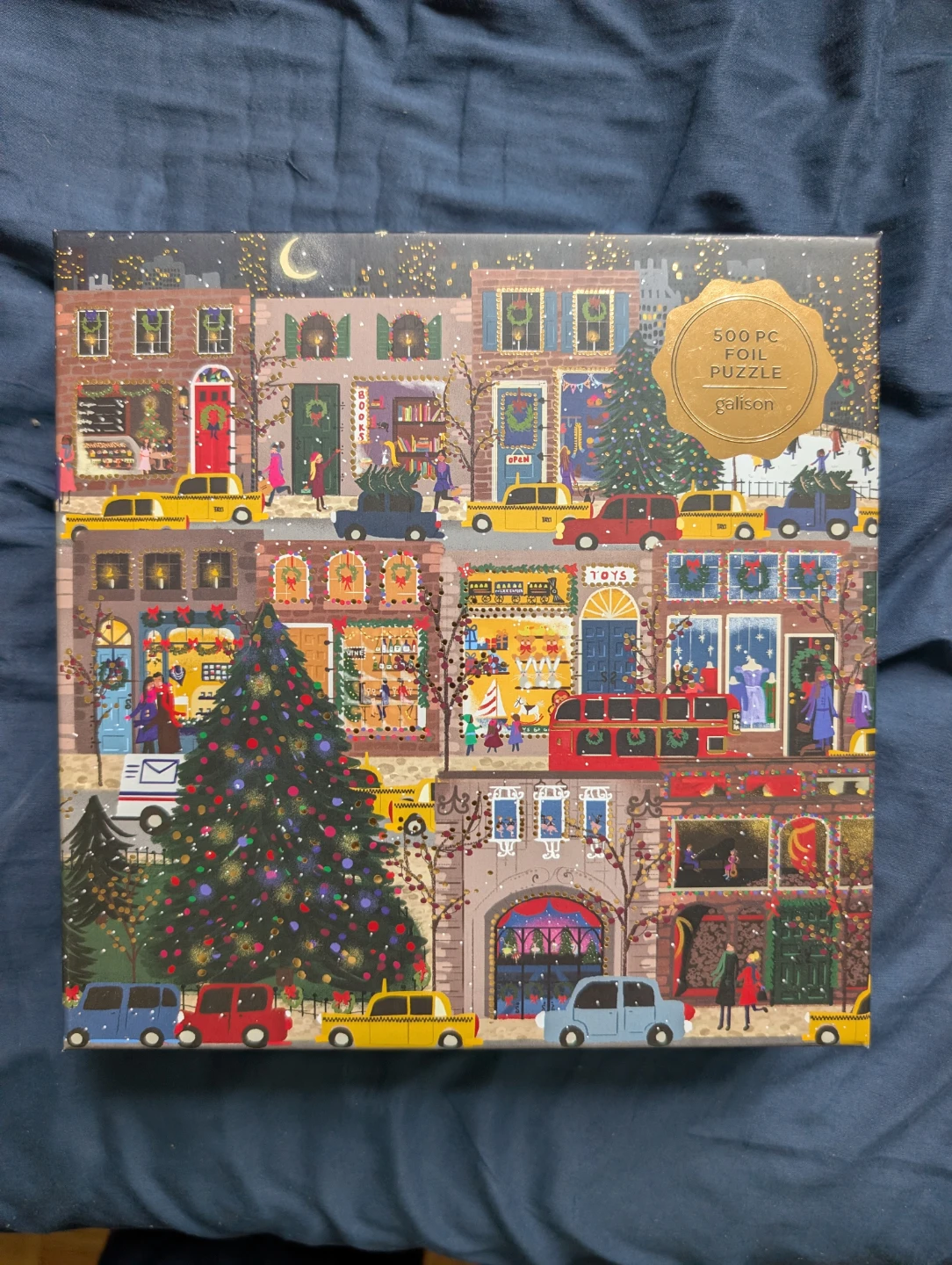Galison Winter Lights 500 Piece Foil Puzzle