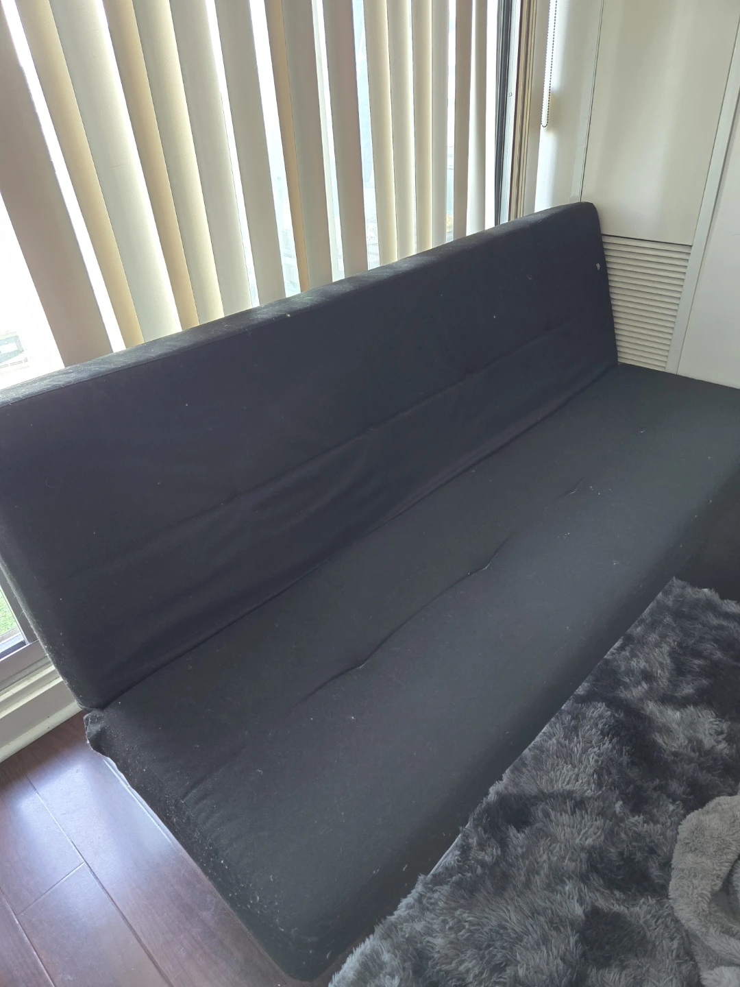 Black Futon Sofa Bed - photo 2