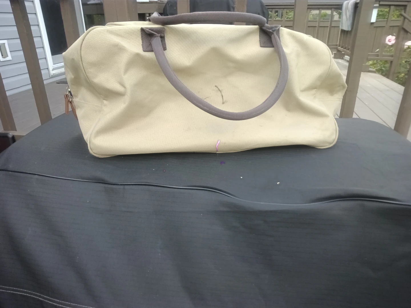 Canvas duffel bag beige - photo 2