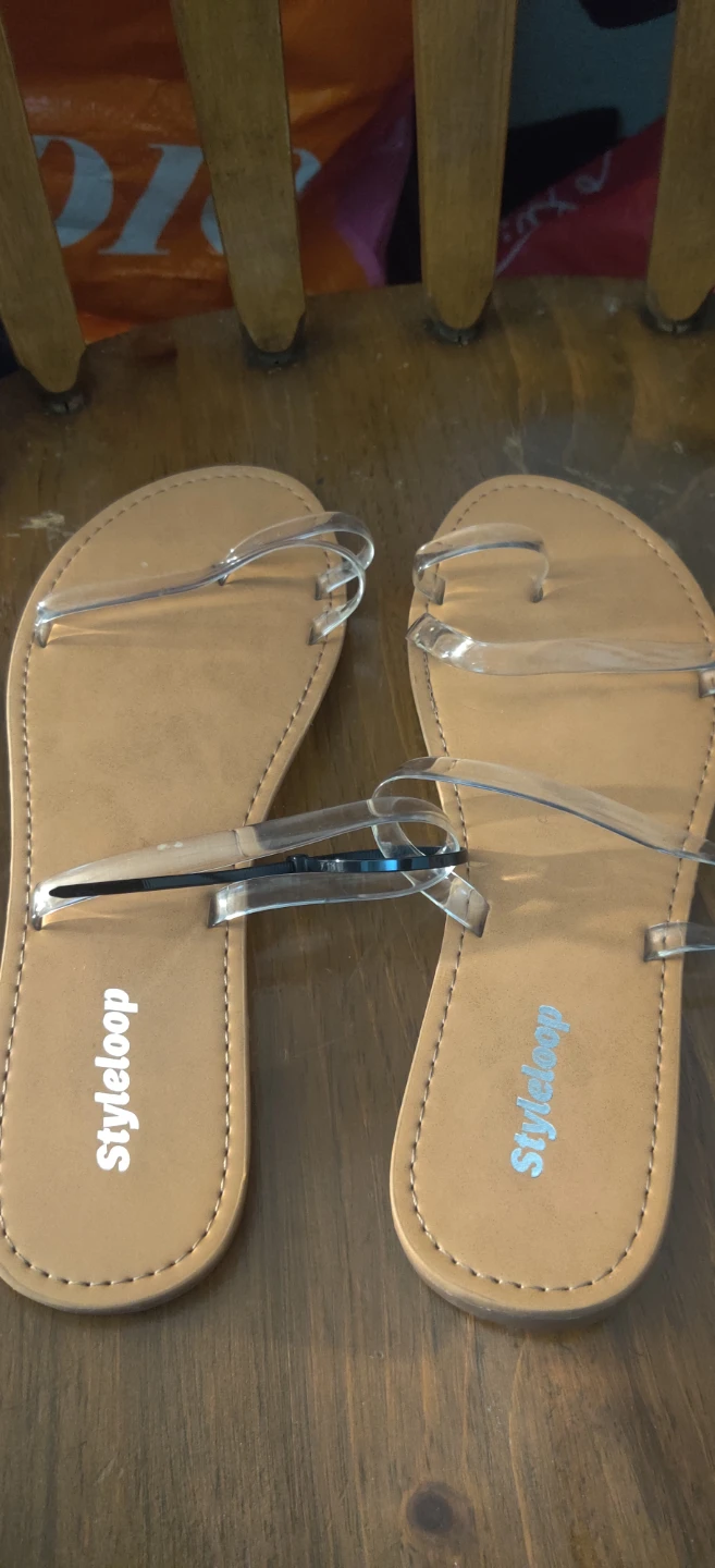 Styleloop clear strap sandals size 40 - photo 4