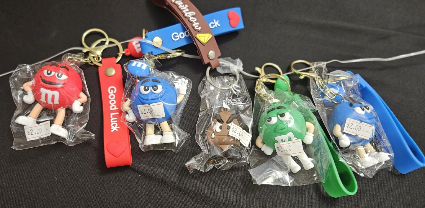 Character Keychains – M&M's, Mario, Naruto & More – $2 Each - photo 3