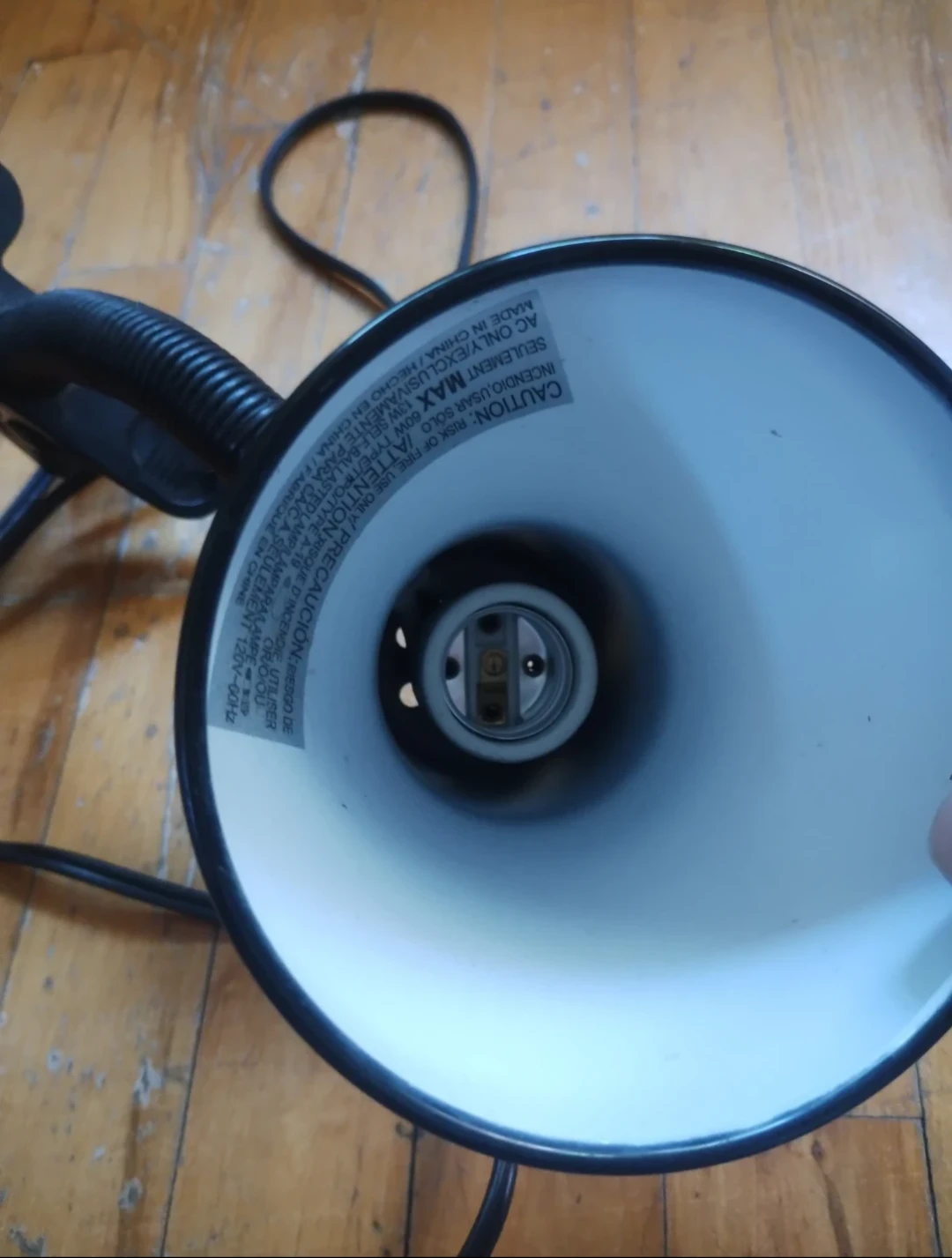 Black clamp lamp in excellent condition - photo 2