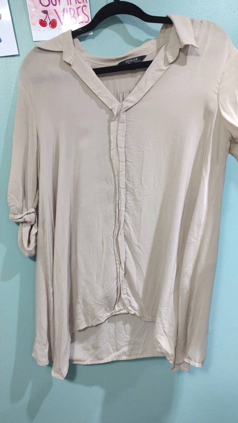 Renuar Collared Button-Down Shirt Size 8